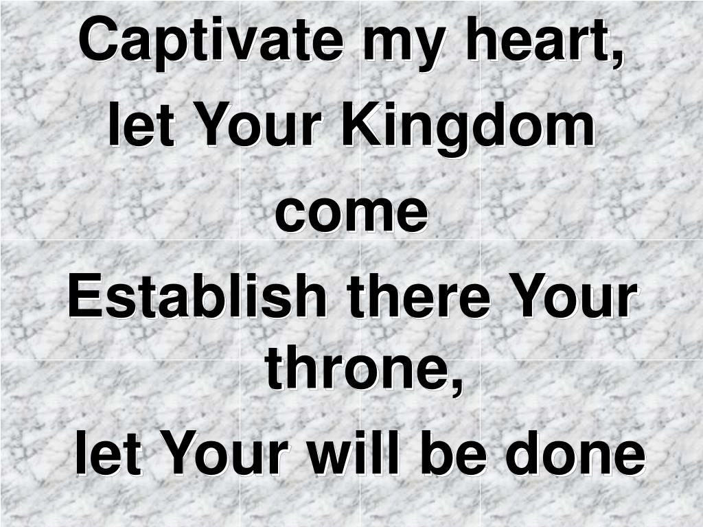 PPT Reign in me, Sovereign Lord, reign in me x2 PowerPoint