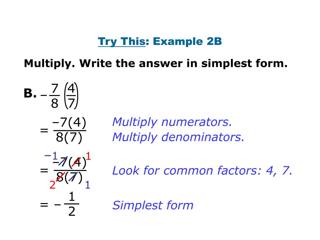 PPT 11/30/09 Multiply & Divide Fractions 1 PowerPoint Presentation