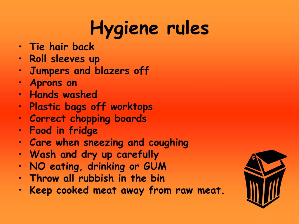 PPT Safety and Hygiene in the Food Room PowerPoint Presentation, free