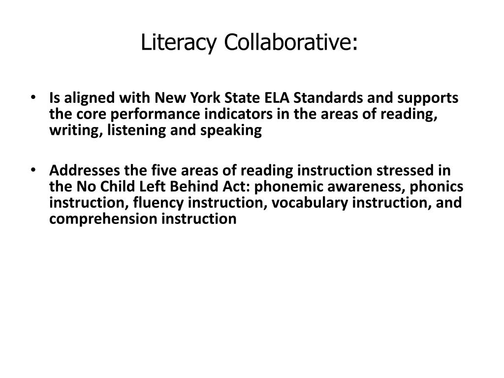 PPT Literacy Collaborative PowerPoint Presentation, free download