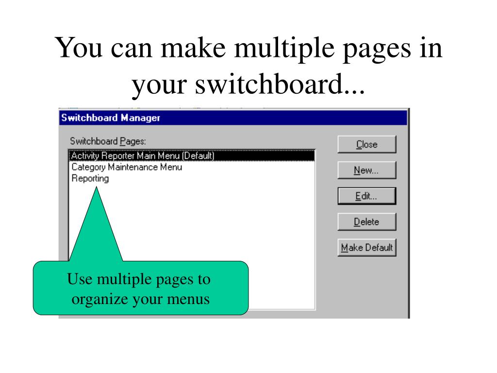 PPT Switchboards Getting started PowerPoint Presentation, free