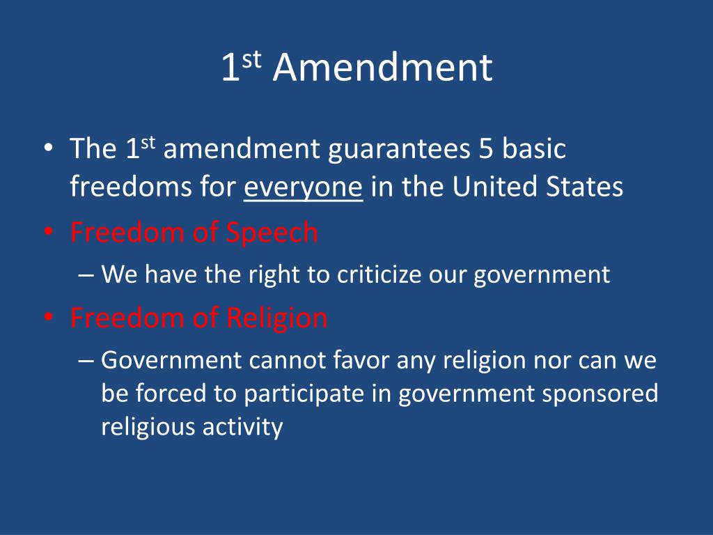 PPT Bill of Rights The first 10 Amendments to the US Constitution