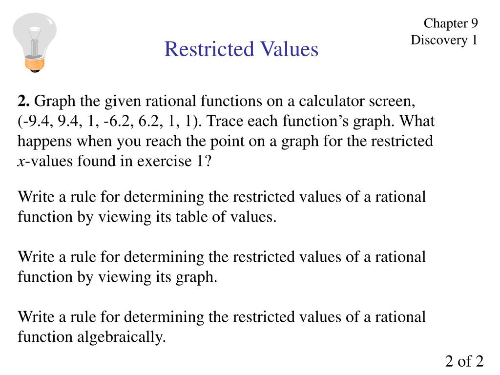 PPT Restricted Values PowerPoint Presentation, free download ID6857792