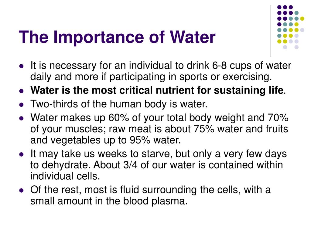 PPT Importance of Water PowerPoint Presentation, free download ID