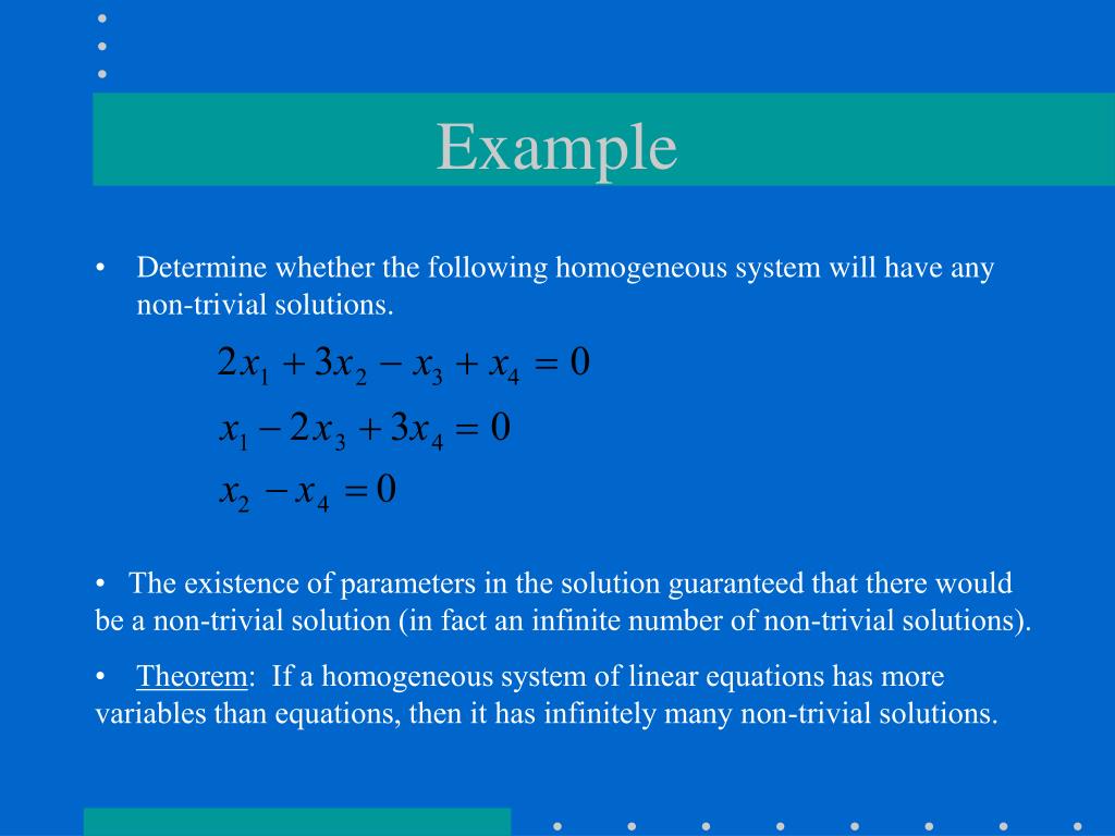 PPT 1.3 Homogeneous Equations PowerPoint Presentation, free download