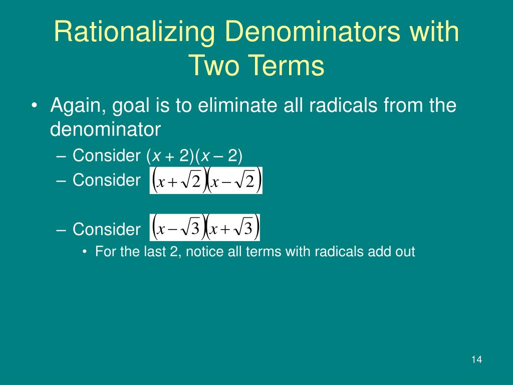 PPT Rationalizing PowerPoint Presentation, free download ID6864056
