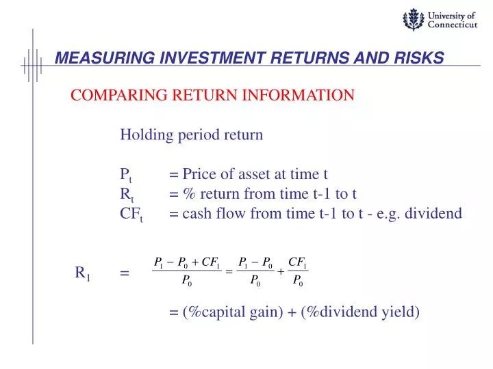 PPT MEASURING INVESTMENT RETURNS AND RISKS PowerPoint