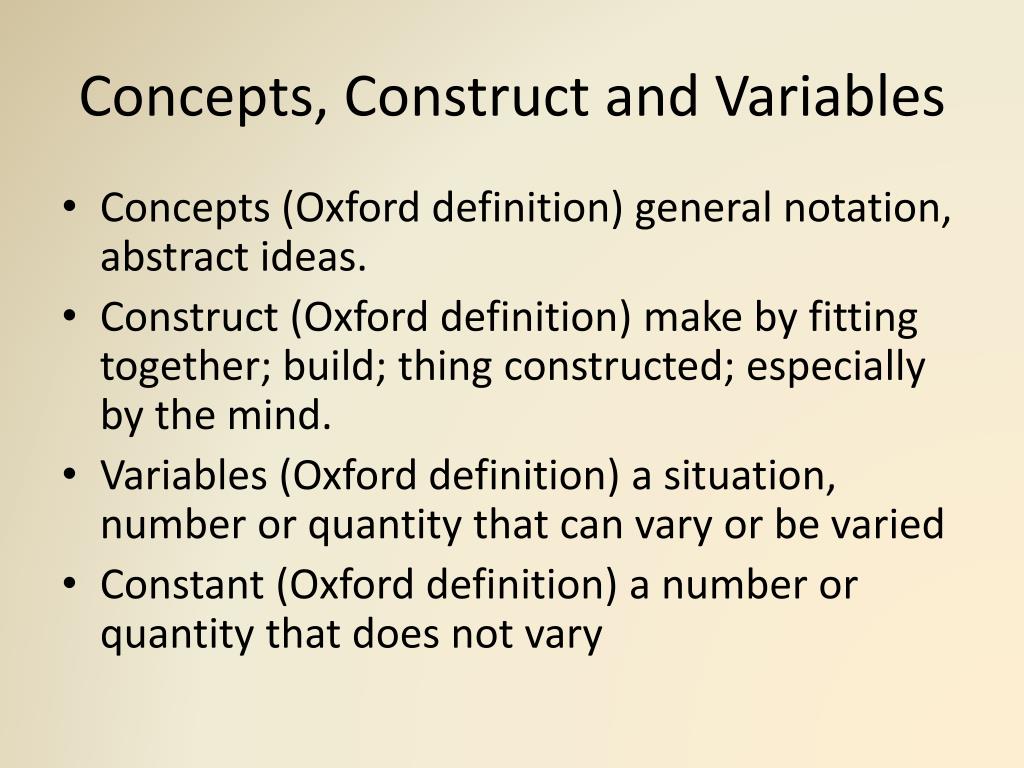 PPT Research Problem Statement Construct, Concept and Variables