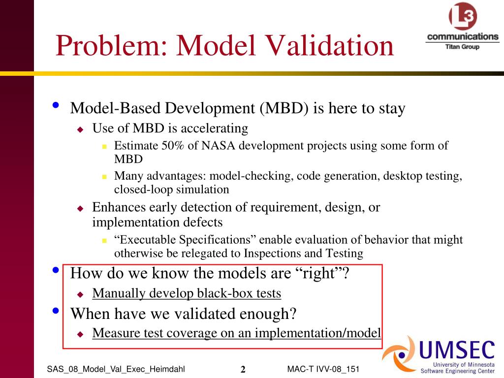 PPT ModelValidation in ModelBased Development PowerPoint
