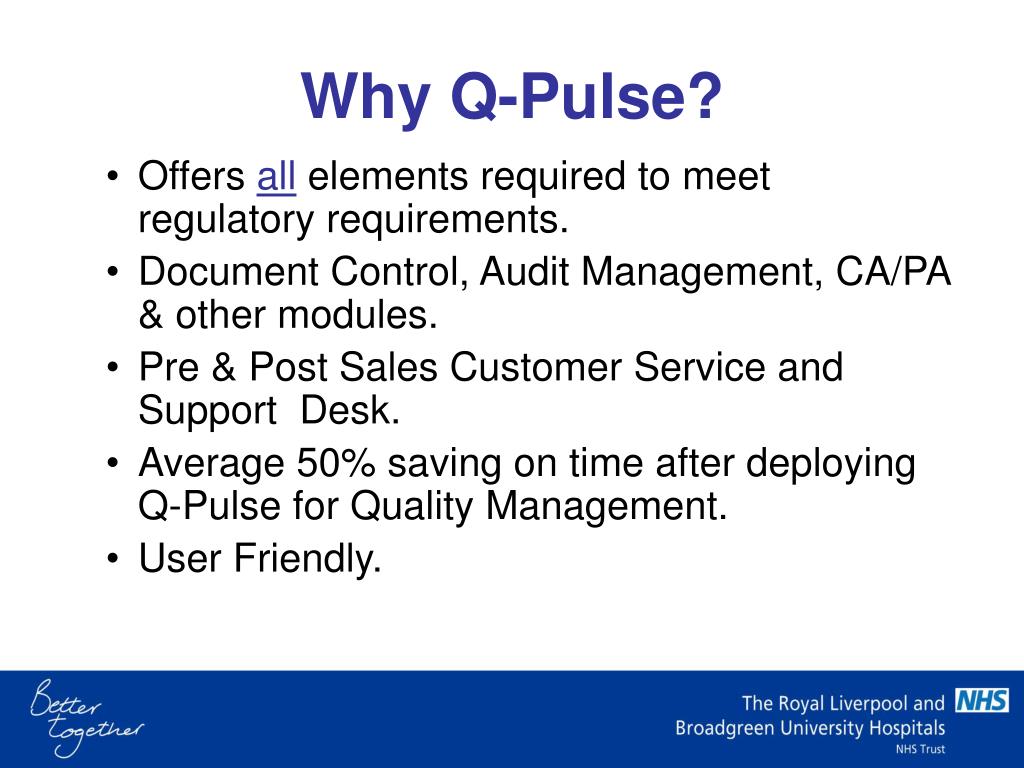 PPT Improving Pharmacy Quality Management with QPulse ‘a