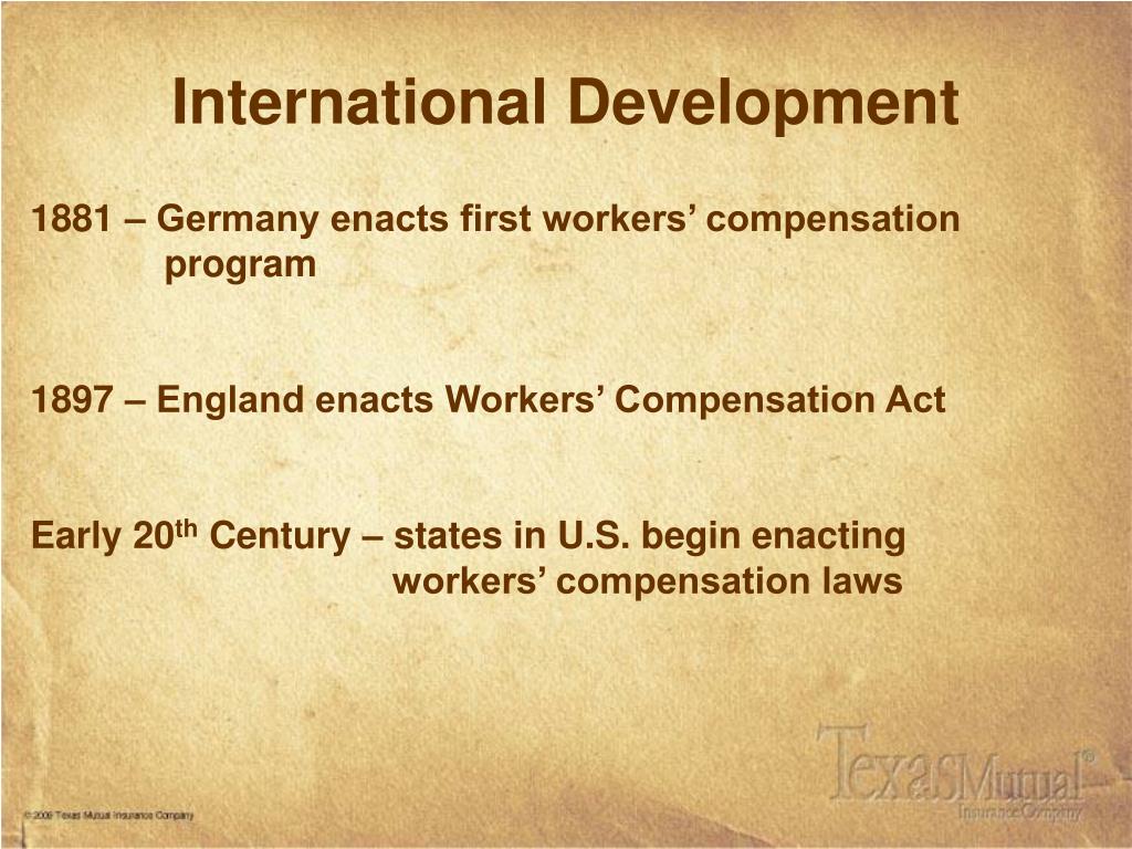 PPT Workers’ Compensation in Texas A Brief History PowerPoint