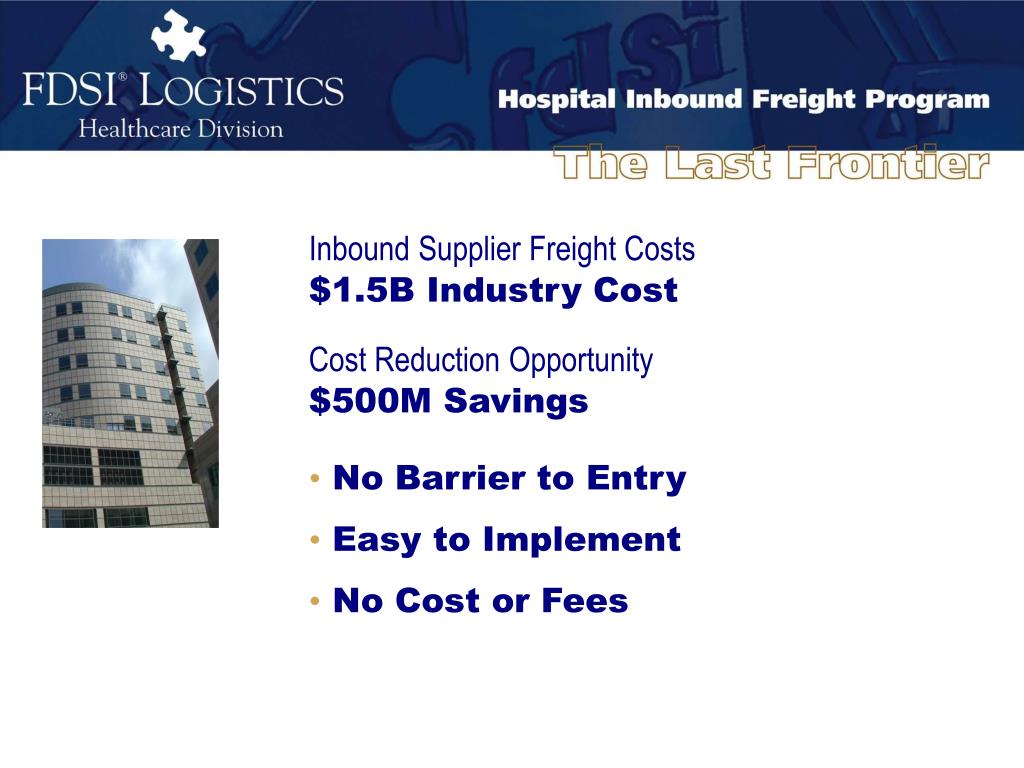 PPT Inbound Supplier Freight Costs PowerPoint Presentation, free