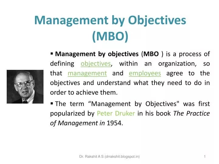 PPT Management by Objectives (MBO) PowerPoint Presentation, free