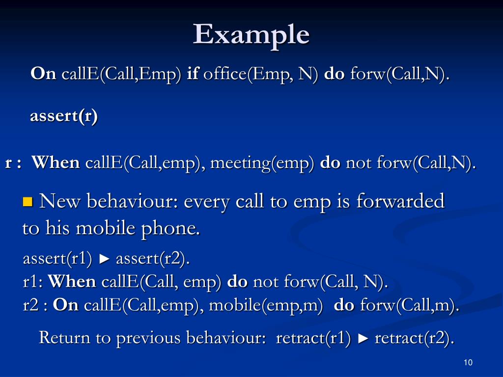 PPT An EventConditionAction Logic Programming Language PowerPoint
