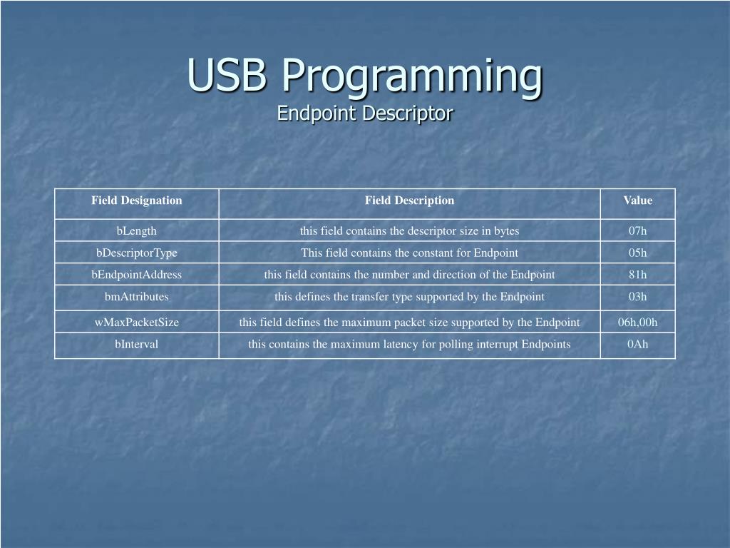 PPT USB Protocol PowerPoint Presentation, free download ID6884694