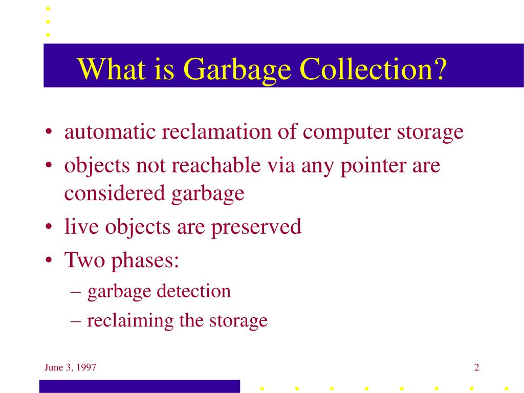 PPT Garbage Collection PowerPoint Presentation, free download ID