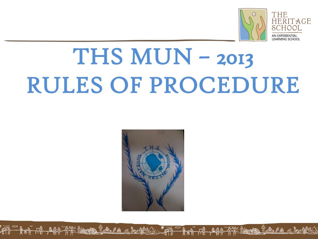 PPT THS MUN 2013 RULES OF PROCEDURE PowerPoint Presentation, free