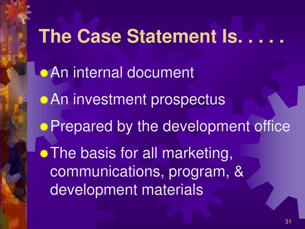 PPT Case Statement PowerPoint Presentation, free download
