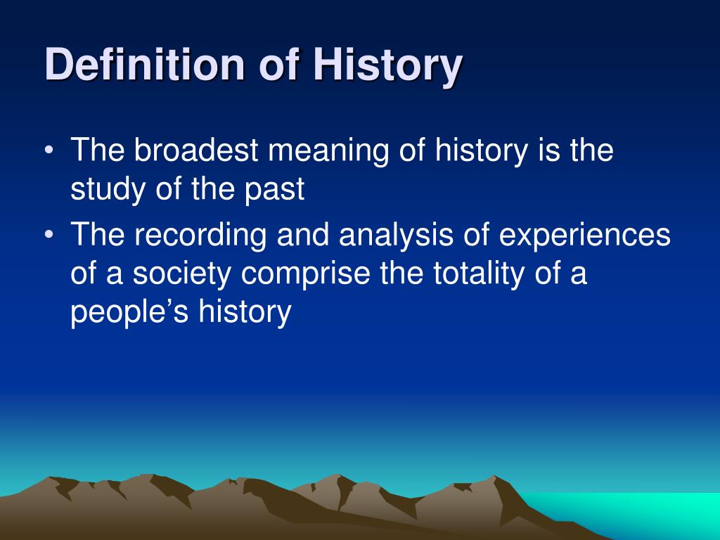 PPT Understanding History PowerPoint Presentation, free download ID