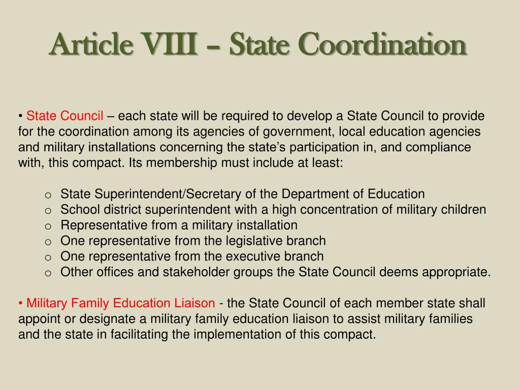 PPT Interstate Compact on Educational Opportunity for Military