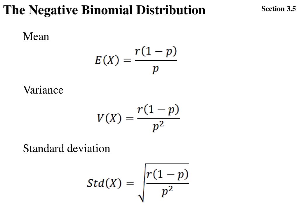 PPT The Negative Binomial Distribution PowerPoint Presentation, free
