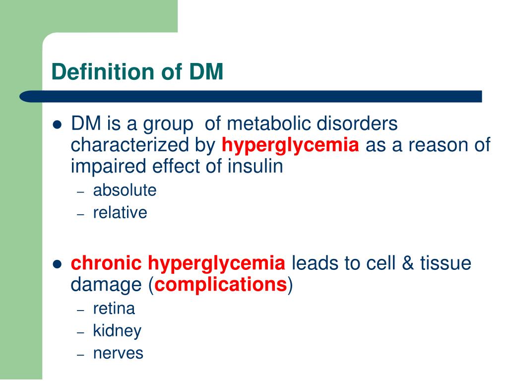 PPT Diabetes mellitus PowerPoint Presentation, free download ID6892574