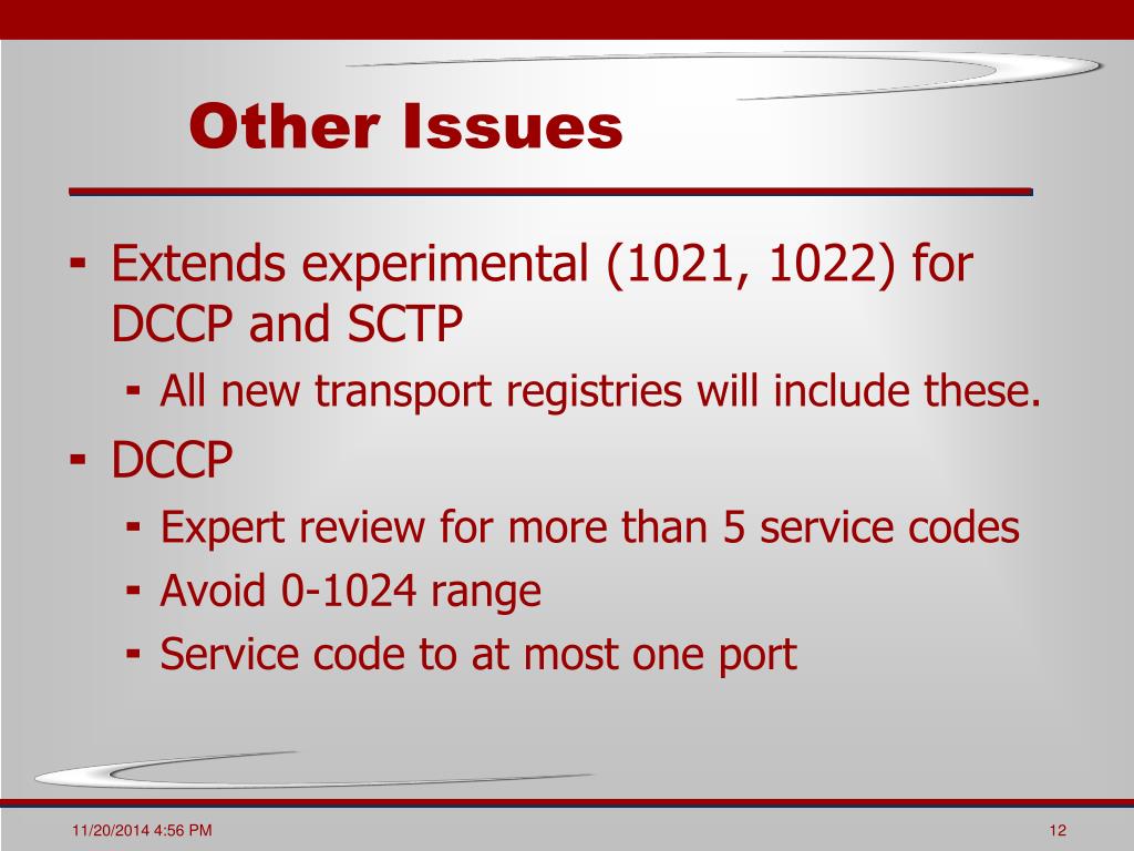 PPT IANA Port Number and Service Name Procedures PowerPoint Presentation ID6892802