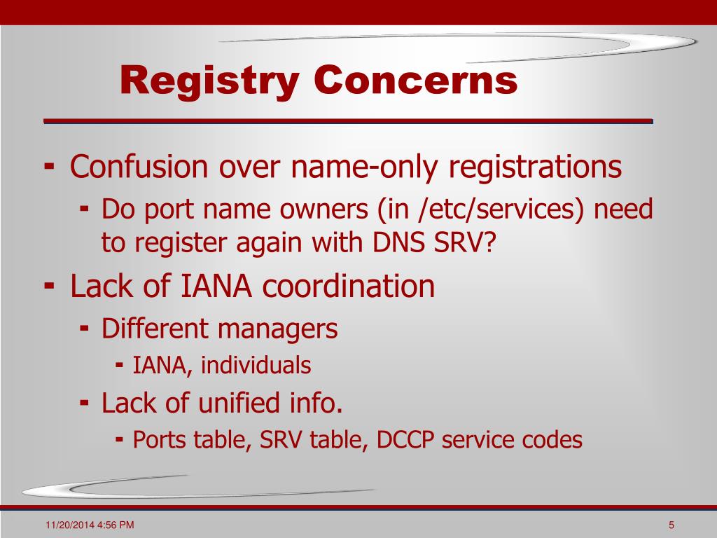 PPT IANA Port Number and Service Name Procedures PowerPoint Presentation ID6892802