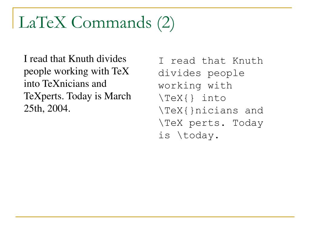 PPT LaTeX tutorial PowerPoint Presentation, free download ID6894744
