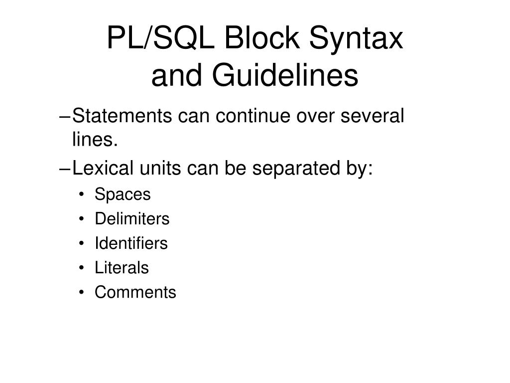 PPT About PL/SQL PowerPoint Presentation, free download ID6895814