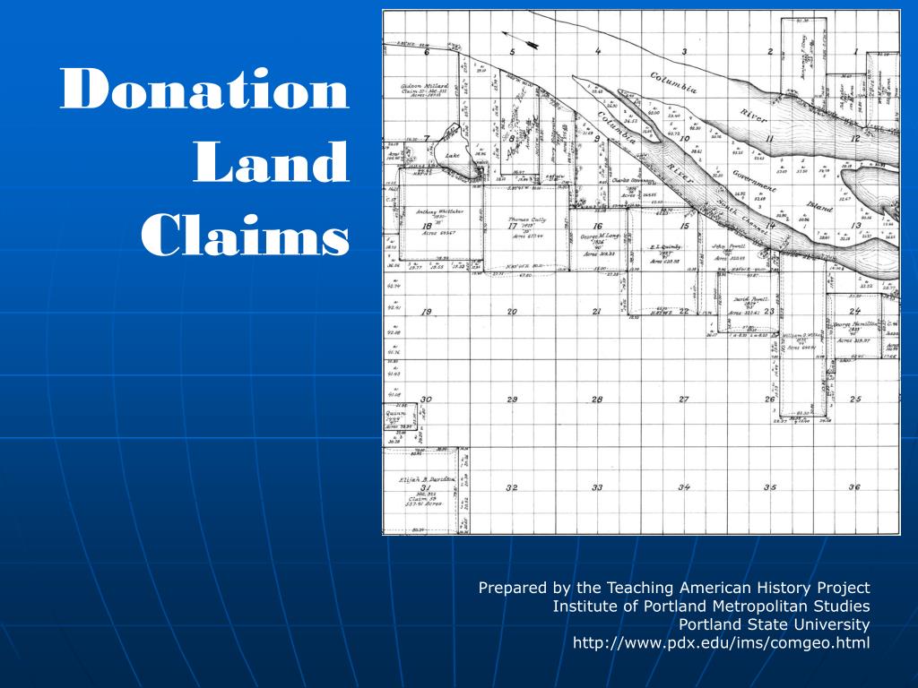 PPT Donation Land Claims PowerPoint Presentation, free download ID