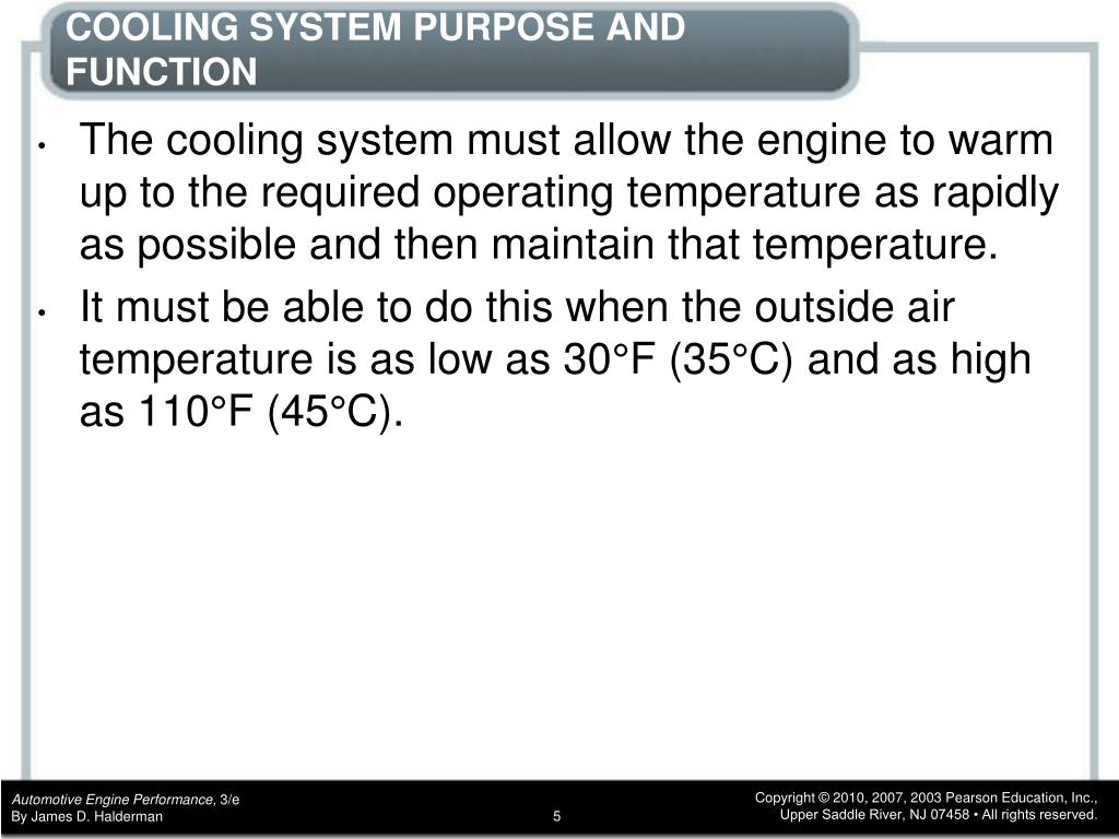 PPT CHAPTER 8 Cooling System Operation and Diagnosis PowerPoint