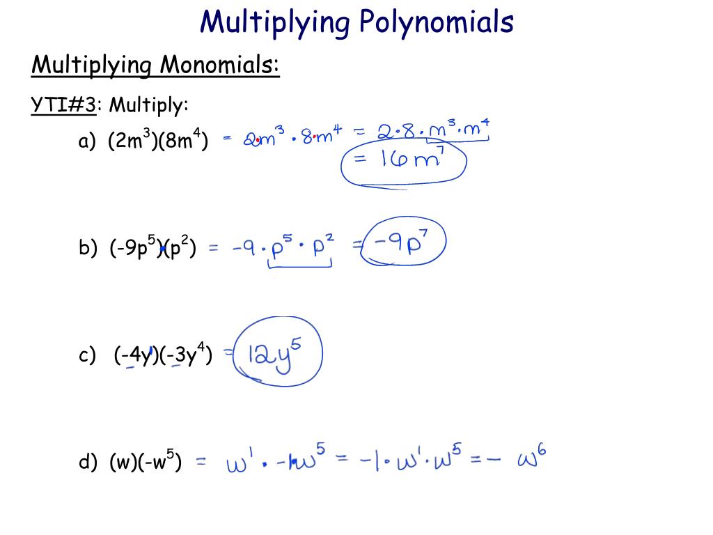 PPT - Multiplying Polynomials PowerPoint Presentation, free download