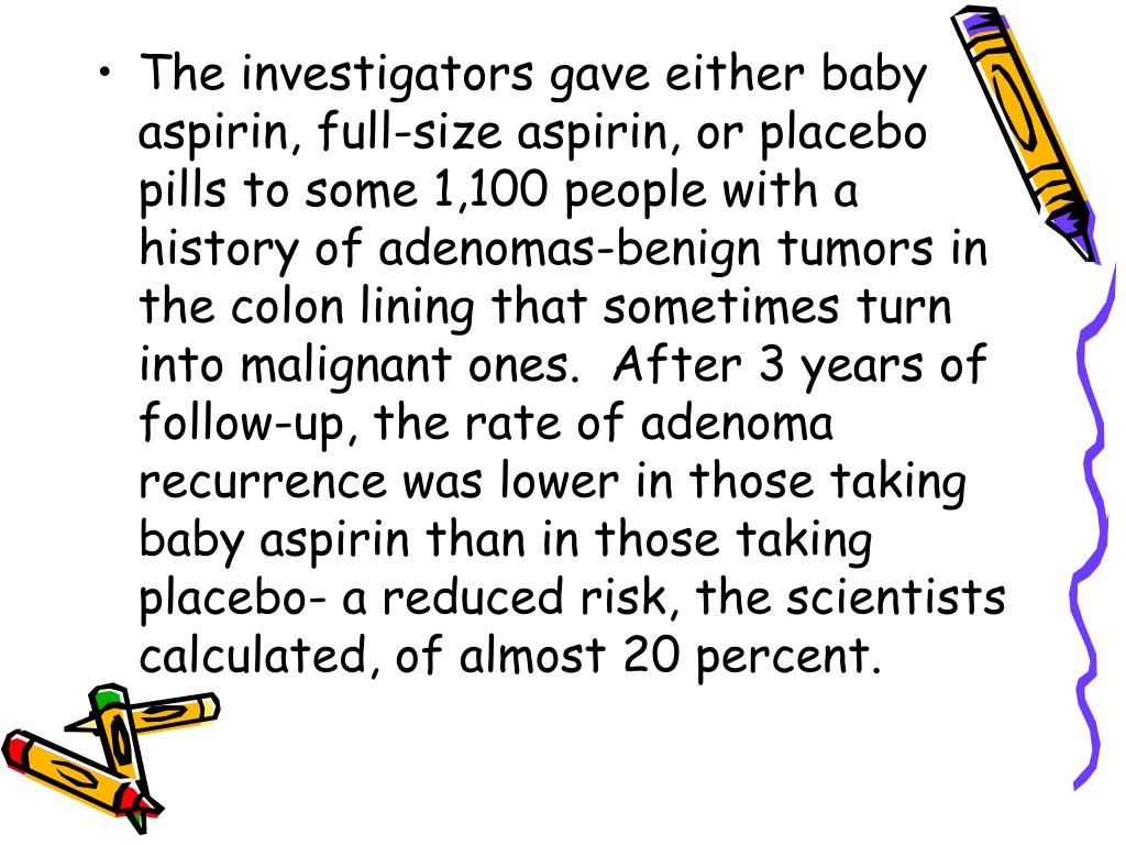 PPT Baby Aspirin for Colon Cancer Prevention? PowerPoint Presentation