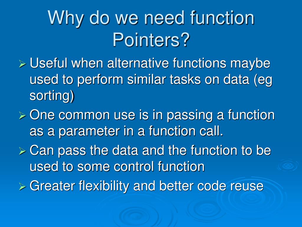 PPT Pointers to Functions PowerPoint Presentation, free download ID