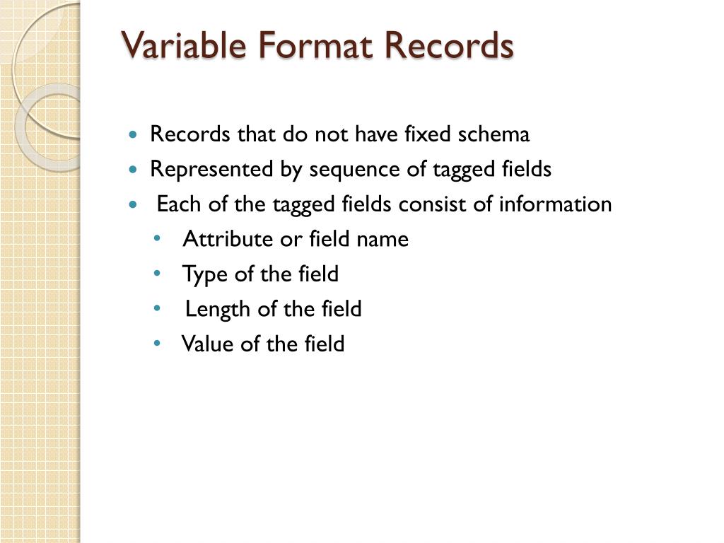PPT Variable Length Data and Records PowerPoint Presentation, free