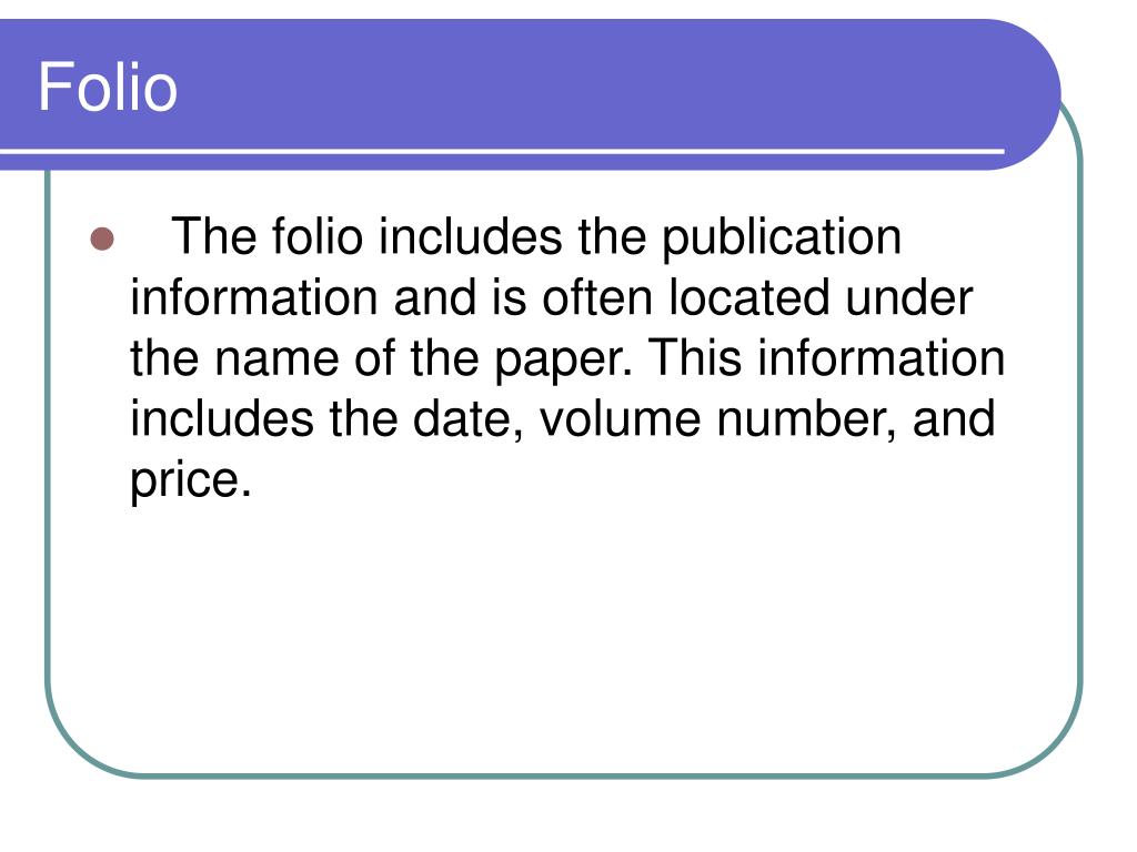 PPT Parts of a Newspaper PowerPoint Presentation, free download ID