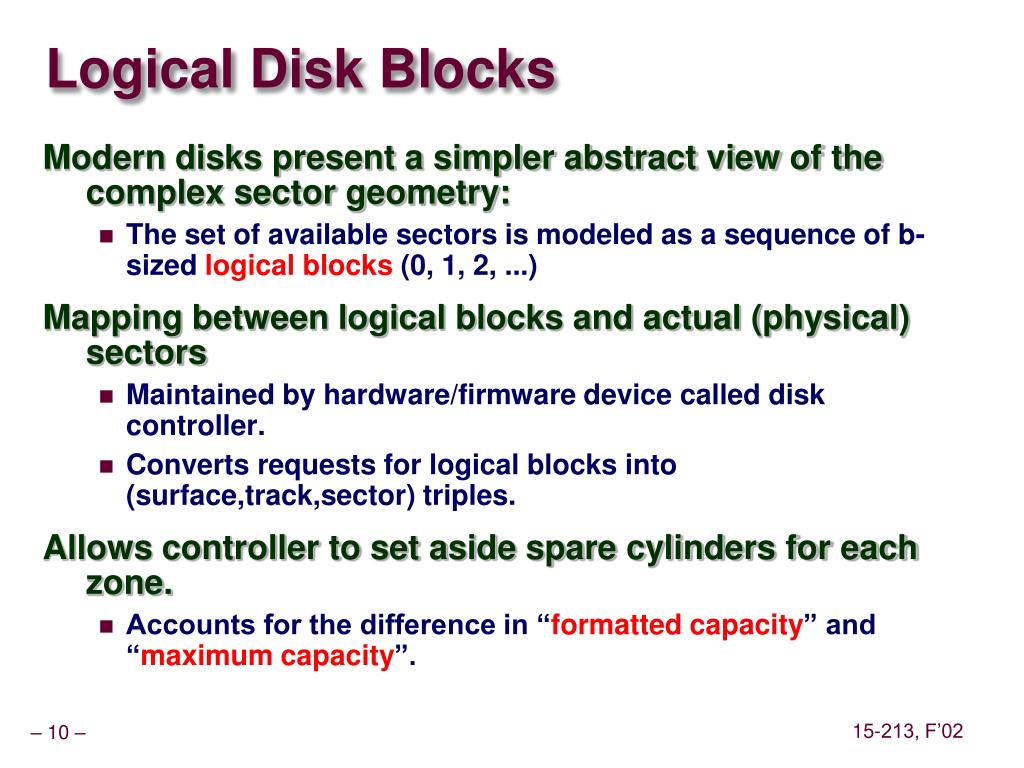 PPT Disk Memory PowerPoint Presentation, free download ID6903239