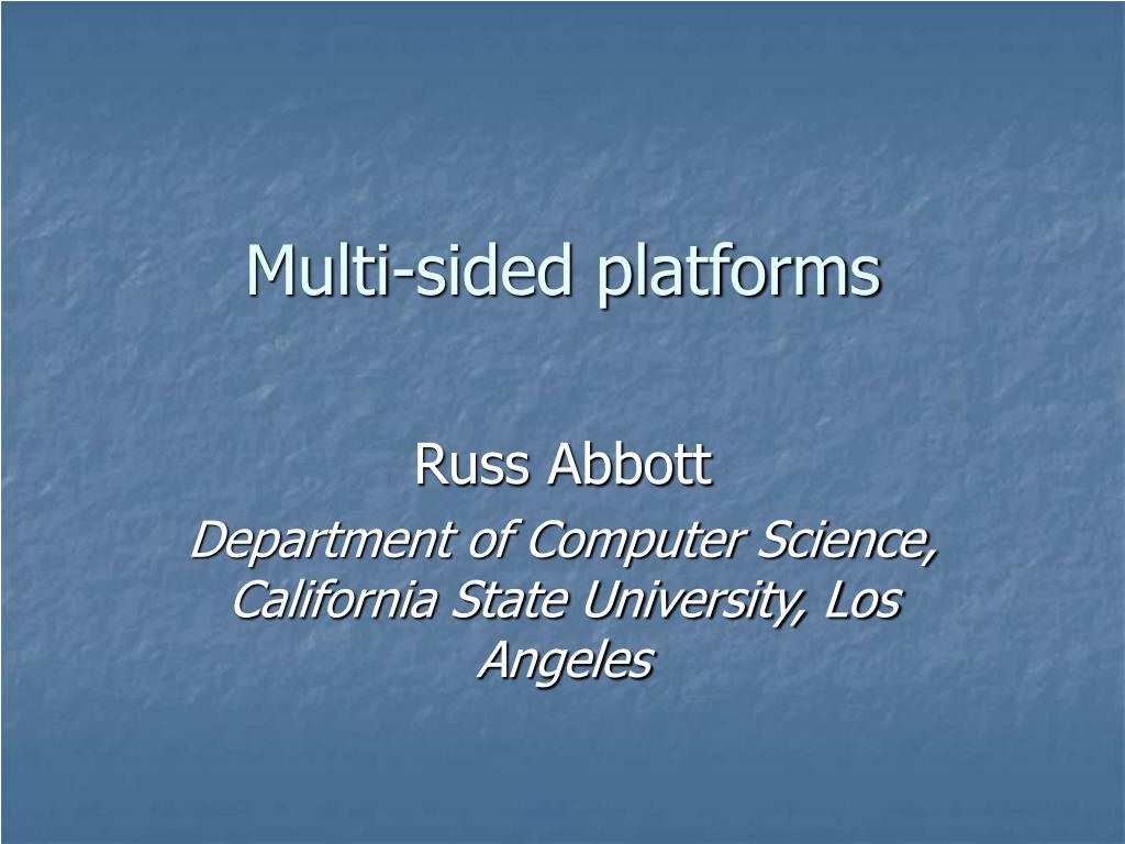 PPT Multisided platforms PowerPoint Presentation, free download ID