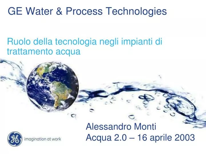 PPT GE Water & Process Technologies PowerPoint Presentation, free