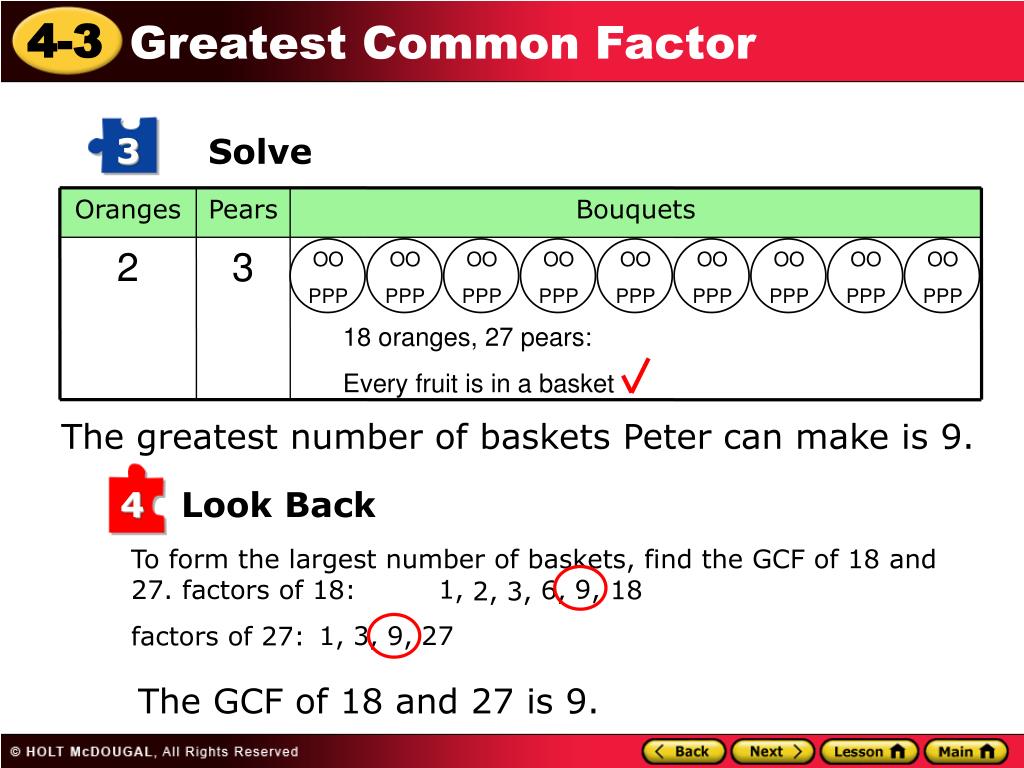 PPT Warm Up Write the prime factorization of each number. 1. 14 3. 63