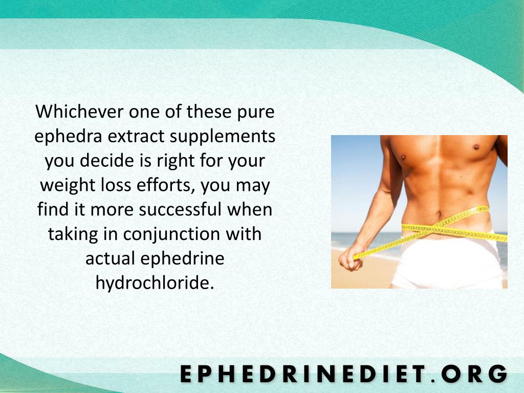 Ephedrine Weight Loss Supplements