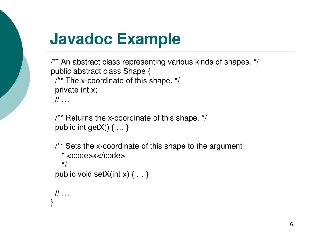 PPT Documenting with Javadoc PowerPoint Presentation, free download