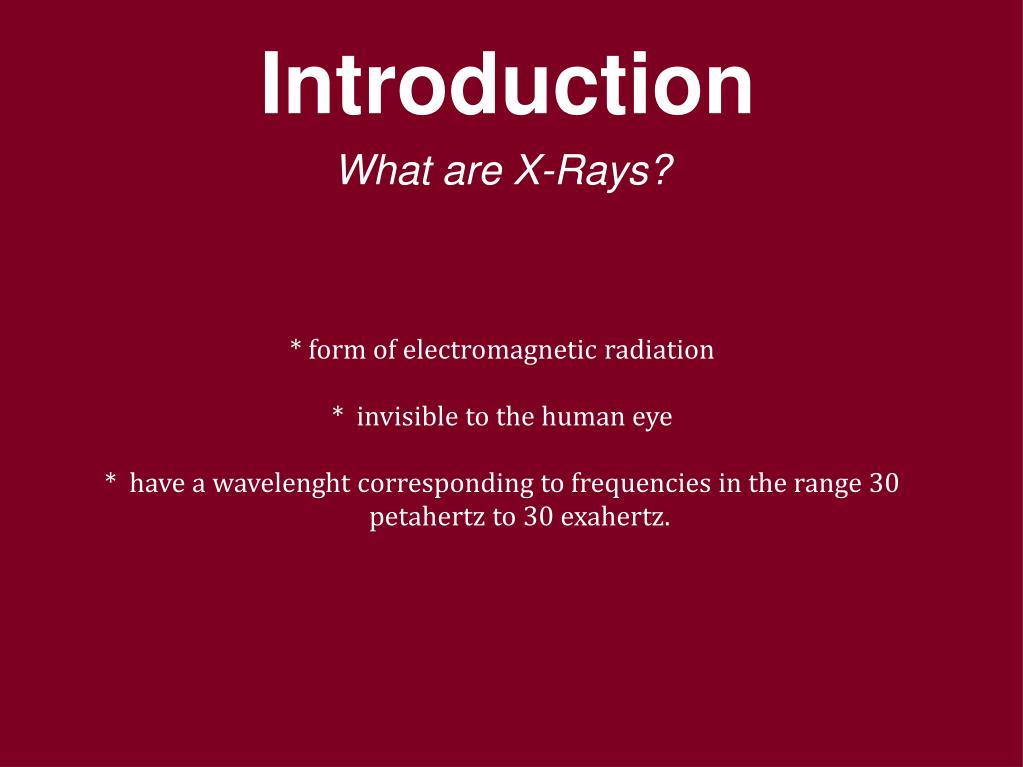 PPT XRays PowerPoint Presentation, free download ID6909404