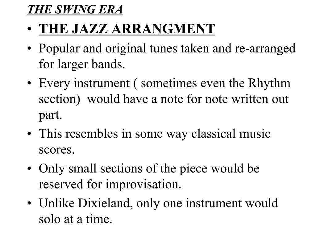 PPT SWING THE SWING ERA… PowerPoint Presentation, free download ID