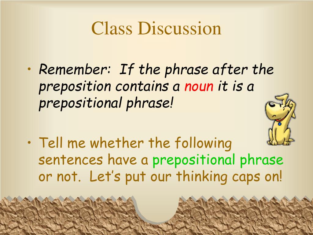 PPT Prepositional Phrases PowerPoint Presentation, free download ID