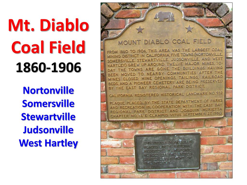 PPT Black Diamond Mines Regional Preserve East Bay Regional Parks