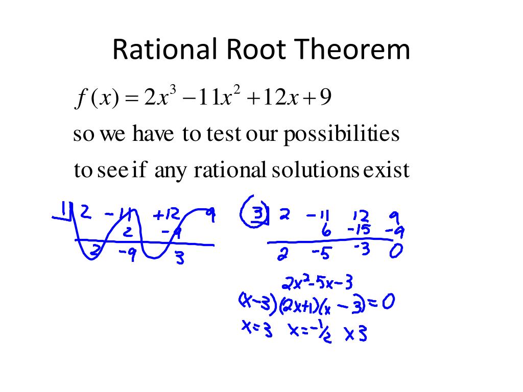 PPT Rational Root and Complex Conjugates Theorem PowerPoint