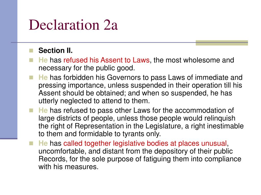 PPT Declaration of Independence PowerPoint Presentation, free