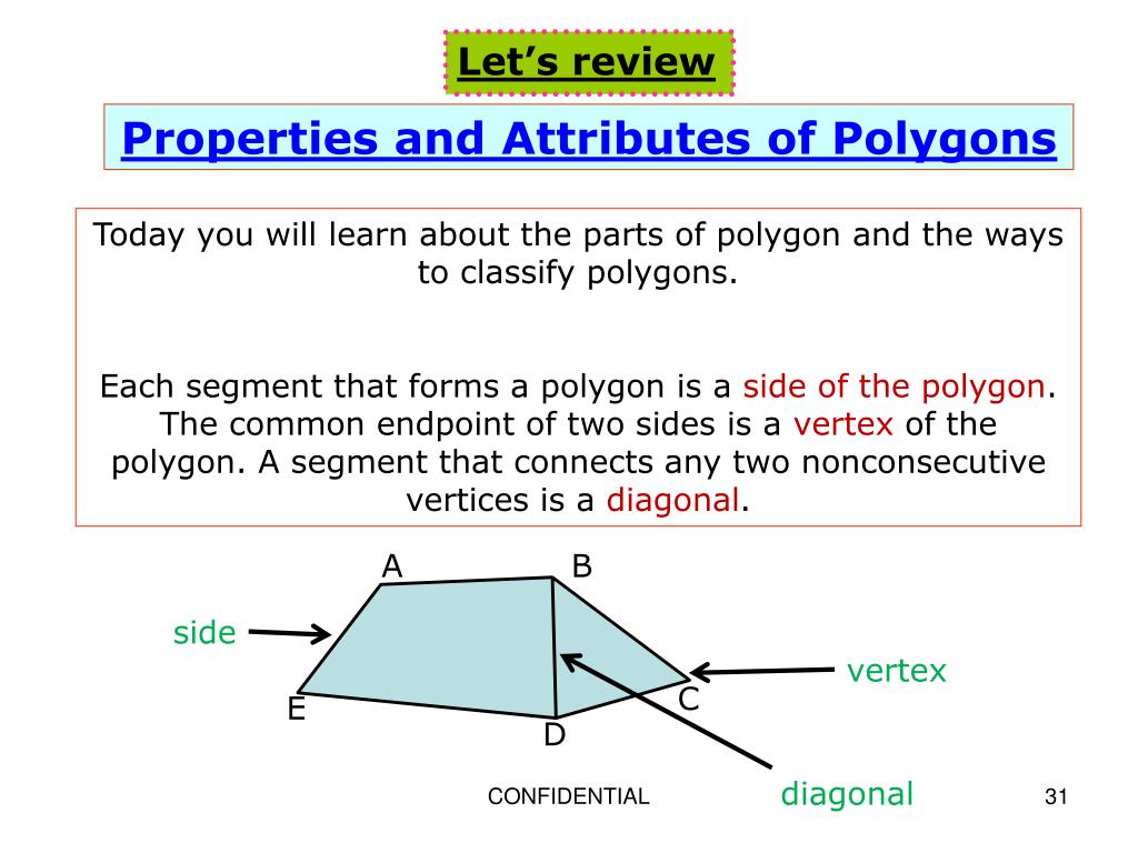 PPT - Geometry Properties and Attributes of Polygons PowerPoint